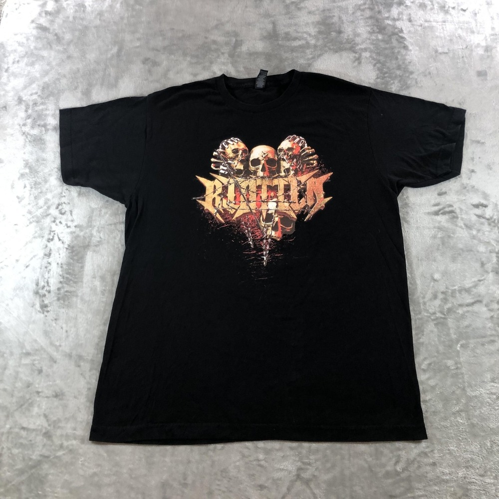 M&O Fine Shirt Mens Large Black Riot Ten Hype Or Die Tour 2022 Graphic Tee